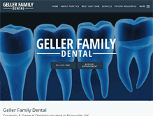 Tablet Screenshot of gellerfamilydental.com
